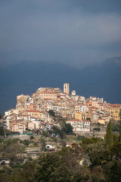 Perinaldo ancient village, Liguria region, Italy