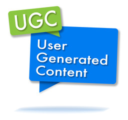 UGC initials in colored bubbles