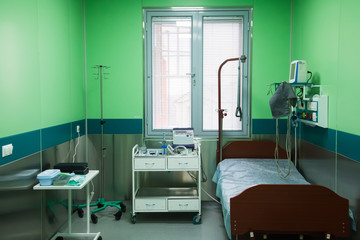 Coronavirus covid 19. The quarantine ward in the hospital is ready to receive infected patients