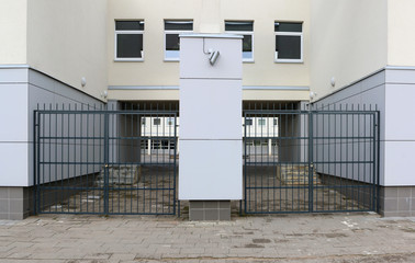 Closed quarantine due to coronavirus empty European school