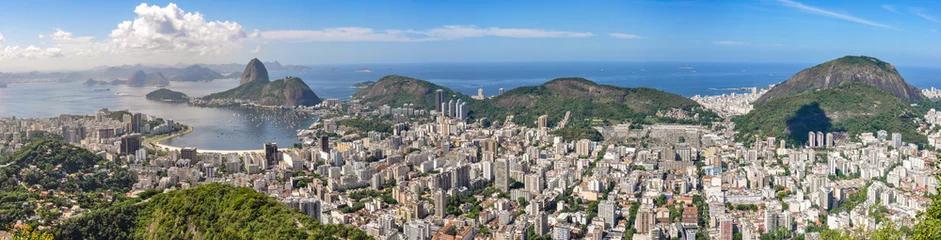 Crédence de cuisine en verre imprimé Rio de Janeiro Panorama à Rio de Janeiro, Brésil