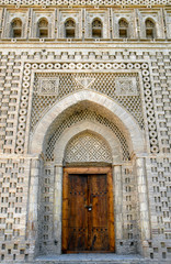 Obraz premium Samanid Mausoleum is one of the main touristic attraction in the town. Bukhara, Uzbekistan.