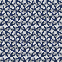 Knitted seamless abstract geometric pattern