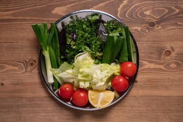 Turkish salad from turkşsh cuisine