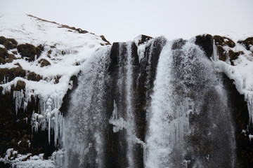 Iceland. Seljalandsfoss waterfall