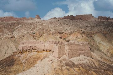 Ayaz-Kala fortress (the most popular and picturesque fortress in the country). Nukus, Karakalpakstan, Uzbekistan, Kyzylkum Desert, Central Asia.