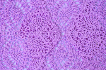 Sweet violet pattern of clothes coasters top view