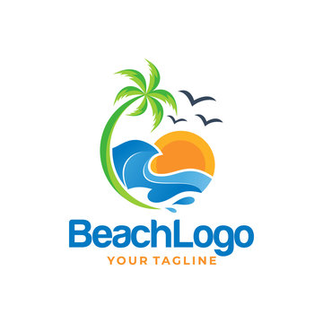 Beach Logo Vector