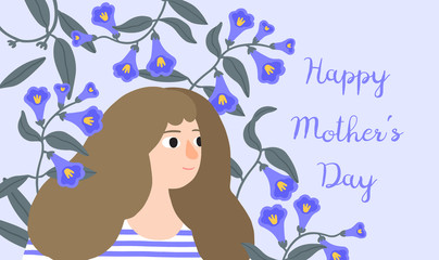 Vector art with woman