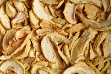 dried fruit chips, dried apple slices, texture , background