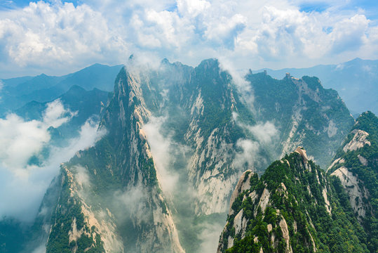 Beautiful scenery Yuntai Mountain, Henan, China.