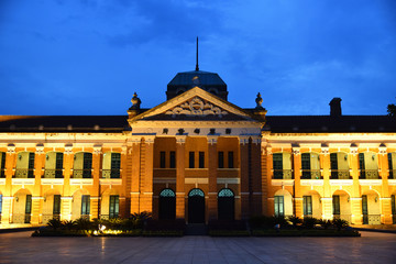 Fototapeta premium Xinhai Revolution Museum, light up