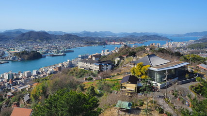 Fototapeta na wymiar 尾道千光寺公園からの景色１