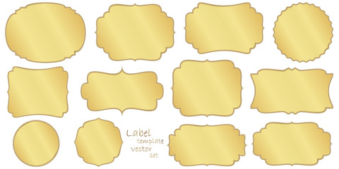 collection vintage retro labels