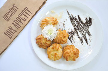 Coffee desserts. Delicious dessert with coffee.