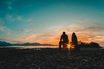 Sonnenuntergang Chiemsee