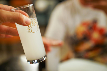 Turkish Traditional Drink Raki, Ouzo stock photo