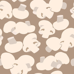 seamless pattern with mushrooms