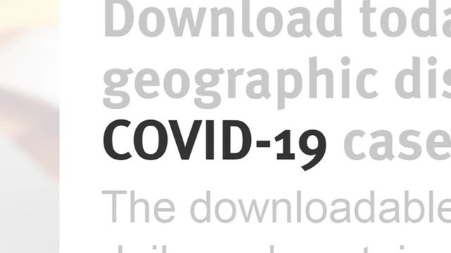 COVID-19 news headlines in international media illustrates the concept.