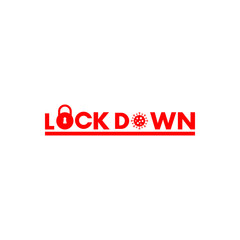 Lock down concept logo icon vector design isolated on white background. Security logo concept. Protection design element. Lock logo template. Vector illustration. EPS 10