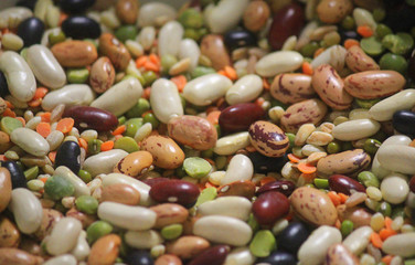 background with legumes