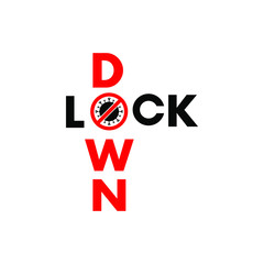 Lock down concept logo icon vector design isolated on white background. Security logo concept. Protection design element. Lock logo template. Vector illustration. EPS 10