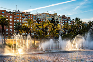 Brunnen im Turiapark valencia