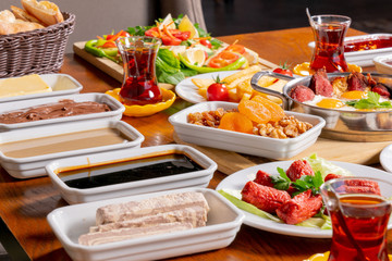 Turkish Breakfast stock photo
