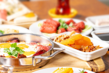 Turkish Breakfast stock photo