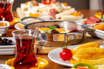 Turkish Breakfast stock photo