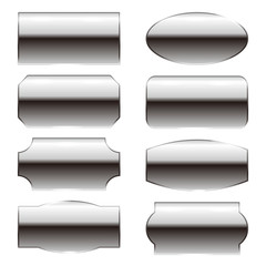 金属　メタルフレーム　ボタン　イラスト