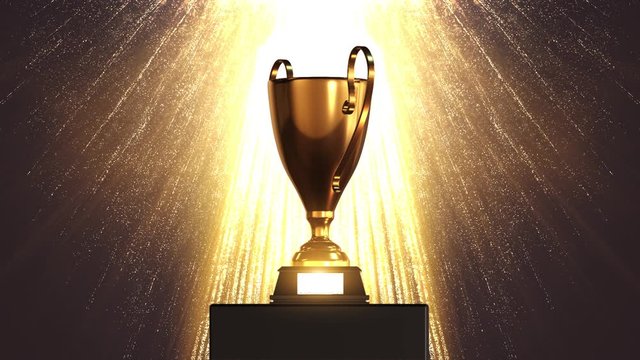 The Champions Cup with  Background 4k looped