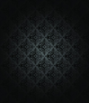 Dark retro wallpaper background pattern © Ayse35