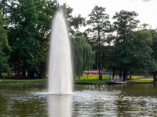 Naklejka premium Molenvijverpark Genk Belgien Limburg See