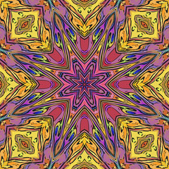 abstract colorful kaleidoscopic pattern