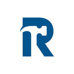 Letter R Hammer Building Services, Repair, Renovation and Construction Logo Design 