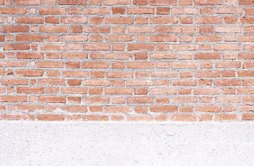 Brick wall texture and cement patterns background