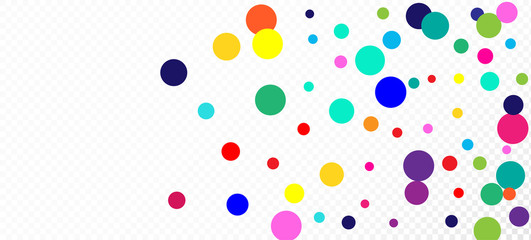 Rainbow Confetti Modern Vector Background. 