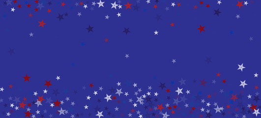 National American Stars Vector Background. USA President's Veteran's 11th of November Memorial Labor 4th of July Independence Day 