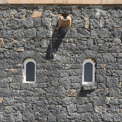 Stone house wall, yerevan, Armenia 