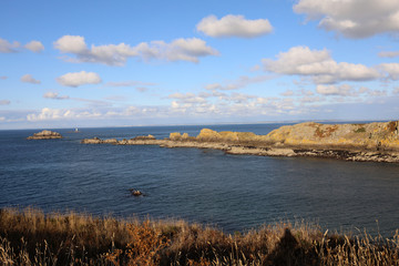 Pointe du Grouin in Cancale. Emerald Coast, Brittany, France ,