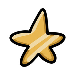 Vector icon. Colorful star can be used for wallpapers, pattern fills, web page backgrounds, surface textures.