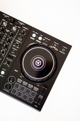 dj controller on a white background 