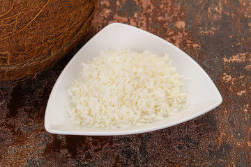 Coconut shredded chip with nut