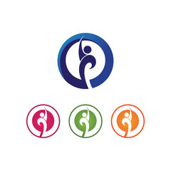 Community people care logo and symbols template