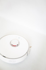  white robot cleaner on a white background