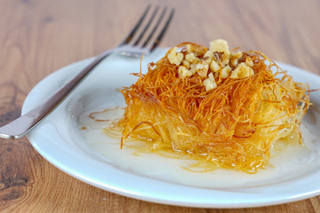 kadayif dessert from turkish cuisine
