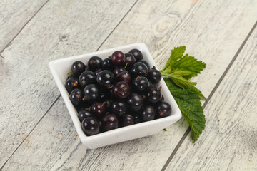 Fresh ripe sweet black currant