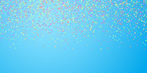Festive confetti. Celebration stars. Colorful star