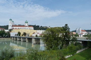 Barocke Architektur und Stadtbild Drei-Flüsse-Stadt Passau